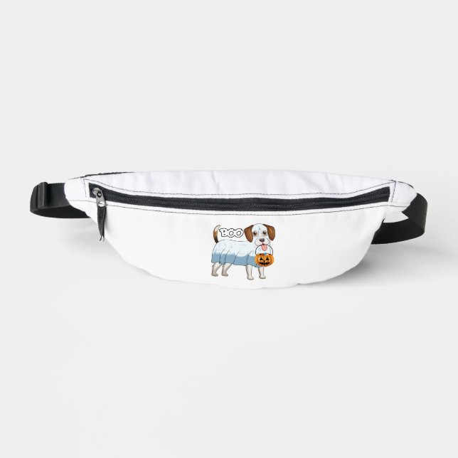Ghost Beagle Halloween Dog Bum Bags (Front)