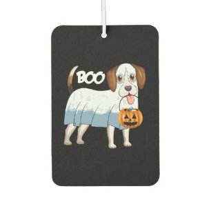Ghost Beagle Halloween Dog Car Air Freshener