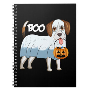 Ghost Beagle Halloween Dog Notebook