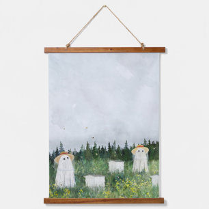 Ghost Beekeepers Hanging Tapestry