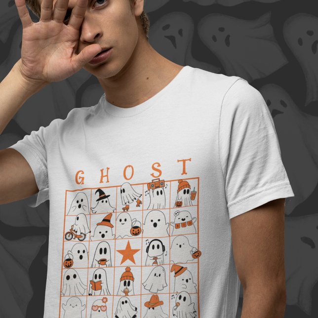 Ghost Bingo  T-Shirt (This item is for display purposes only to illustrate the design element. )