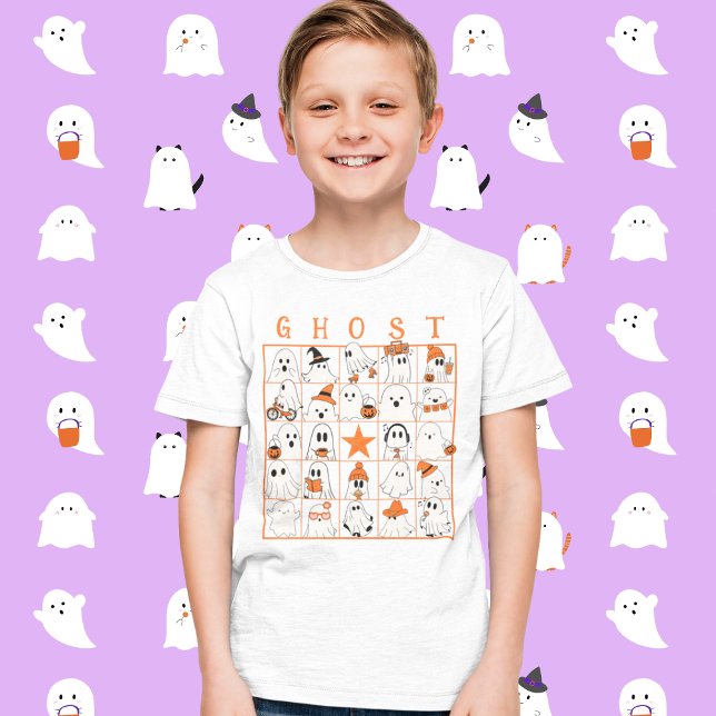 Ghost Bingo with Many Ghosts T-Shirt (This item is for display purposes only to illustrate the design element. )