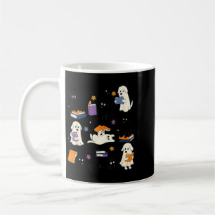 Ghost Black Dog Reading Books Lover Bookish Coffee Mug
