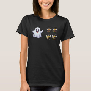 Ghost Boo Bees Funny Halloween T-Shirt