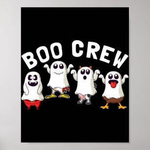 Ghost Boo Crew Funny Halloween Cow Santa Chicken T Poster