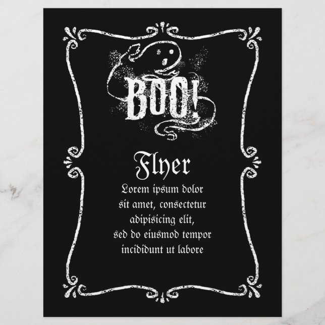 Ghost Boo Flyer (Front)