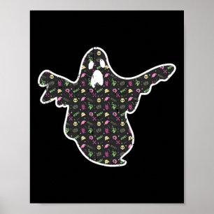 Ghost Boo Grim Reaper Pumpkin Pattern Easy Hallowe Poster