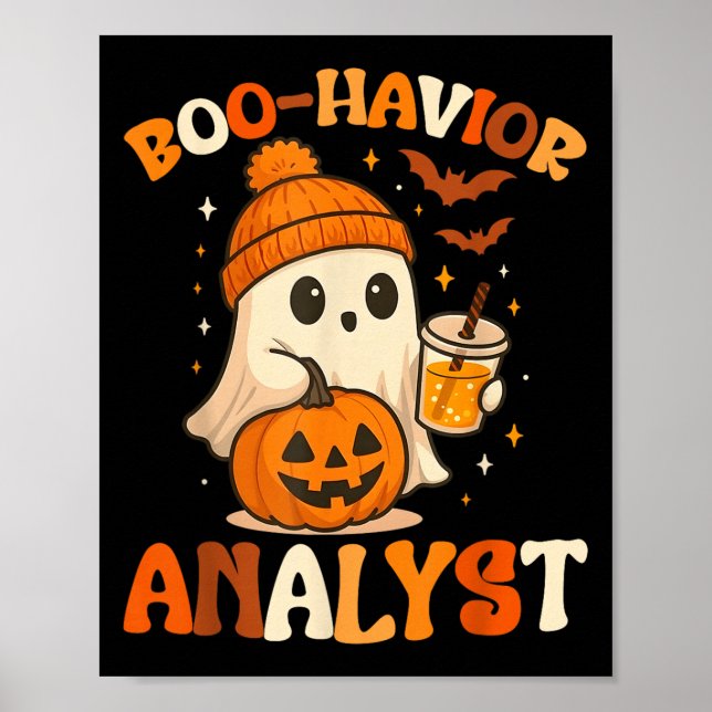 Ghost Boo Havior Yst Funny Halloween Behaviour The Poster (Front)