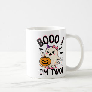 Ghost Boo I'm Two Years 2nd Birthday Toddler Hallo Coffee Mug