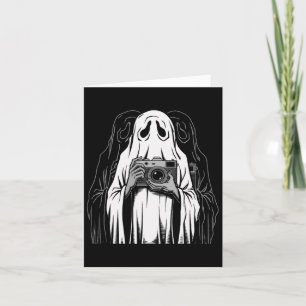 Ghost Boo Photography Art Halloween Fans Photograp Card