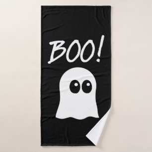 Ghost Boo, play ghost design Bath Towel