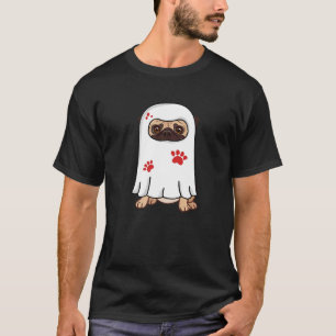 Ghost Boo Pug Cute Dog Halloween Costume Pug O Wee T-Shirt
