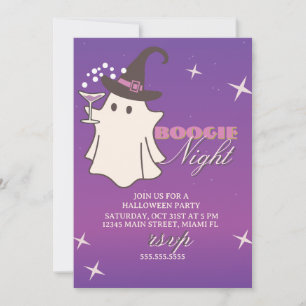 Ghost Boogie Nights Halloween Party Announcement