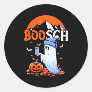 Ghost Boosch Beer Halloween  Classic Round Sticker
