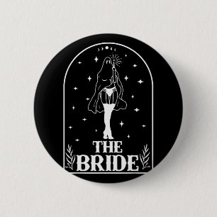 Ghost Bride Coven Gothic Halloween Wedding Bachelo 6 Cm Round Badge