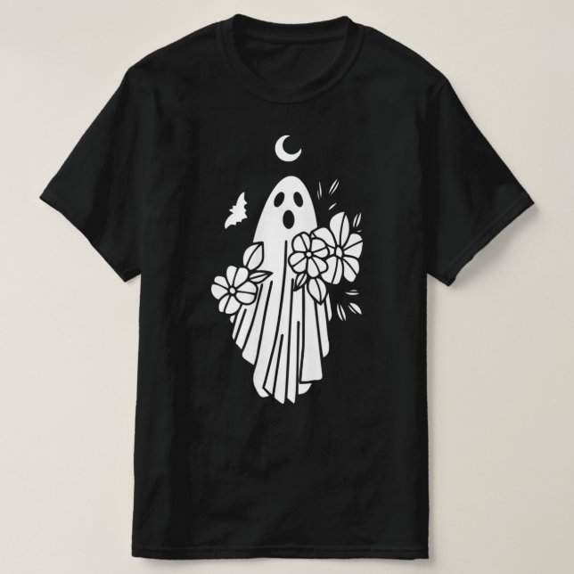 Ghost Bride Lazy Halloween Costume Fun Spirit Ghou T-Shirt (Design Front)