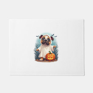Ghost Bulldog Boo Doormat
