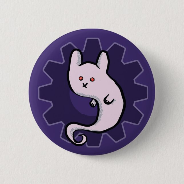 Ghost Bunni 6 Cm Round Badge (Front)