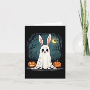 Ghost Bunny Halloween Tee Boohop! Cute Ghost Bunny Card