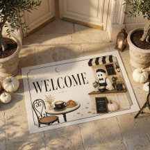 Ghost Café Welcome Halloween