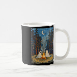 Ghost Campfire Camping Lover Forest Gothic Hallowe Coffee Mug