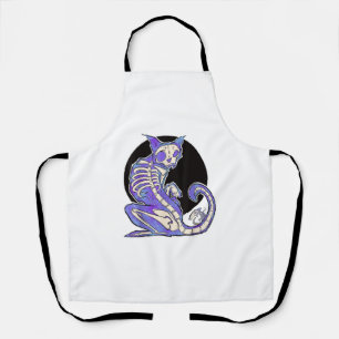 Ghost Cat and Mouse  Apron