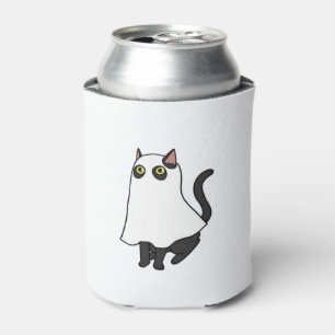 Ghost Cat Classic T-Shirt_2 Can Cooler
