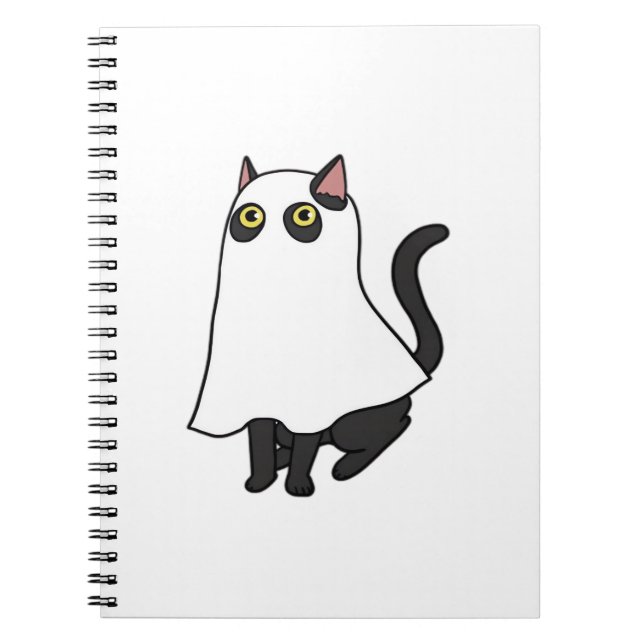 Ghost Cat Classic T-Shirt_2 Notebook (Front)