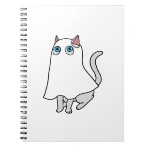 Ghost Cat Classic T-Shirt_2 Notebook
