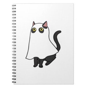 Ghost Cat Classic T-Shirt_2 Notebook