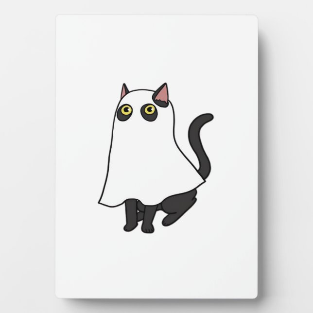 Ghost Cat Classic T-Shirt_2 Plaque (Front)