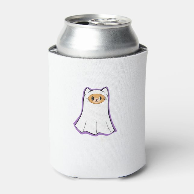 ghost cat Classic T-Shirt_3 Can Cooler (Can Front)