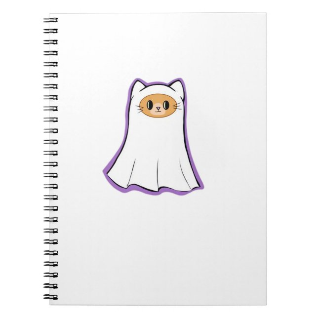 ghost cat Classic T-Shirt_3 Notebook (Front)