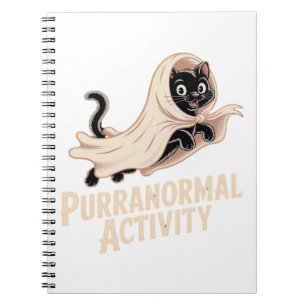 Ghost Cat Classic T-Shirt Notebook