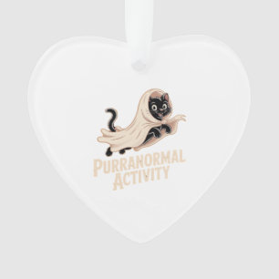 Ghost Cat Classic T-Shirt Ornament