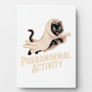 Ghost Cat Classic T-Shirt Plaque