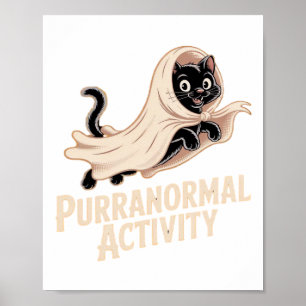 Ghost Cat Classic T-Shirt Poster