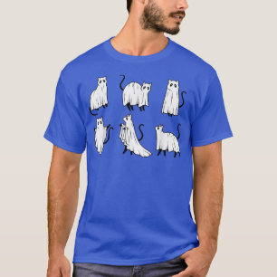 Ghost Cat Halloween, Cats Lover, Black Cat, Spooky T-Shirt