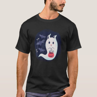 Ghost Cat Kitten Cat Little Kitten Kitten Kitten H T-Shirt
