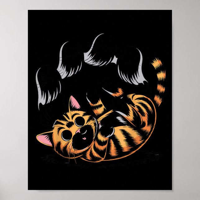 Ghost Cat Meme Funny Halloween Soky Kitty  Poster (Front)