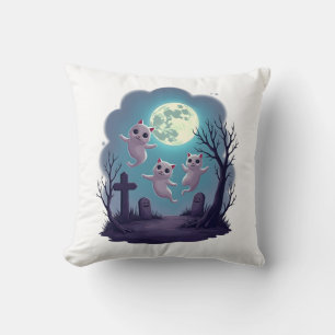 Ghost Cat Parade Cushion