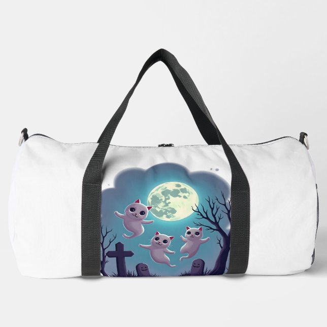 Ghost Cat Parade Duffle Bag (Front)