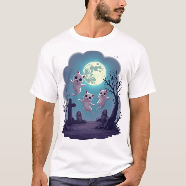 Ghost Cat Parade T-Shirt (Front)