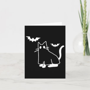 Ghost Cat Pocket Halloween Costume Men Women Kids Card