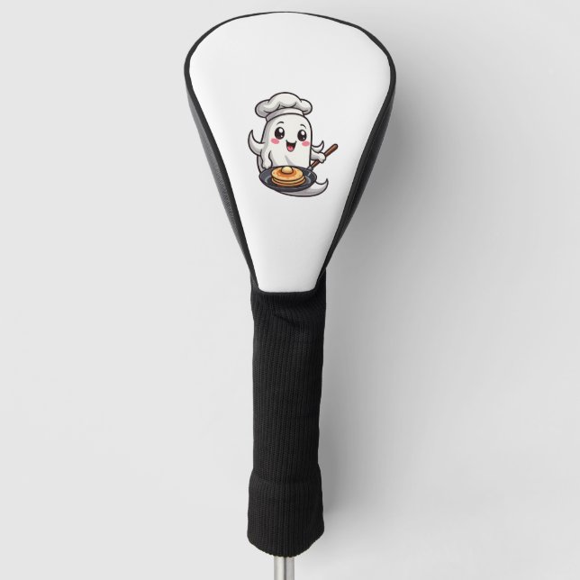Ghost Chef – Funny Halloween Cooking Tee Golf Head Cover (Front)