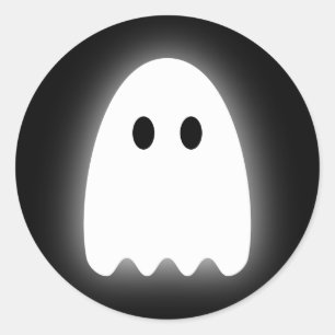 Ghost Classic Round Sticker
