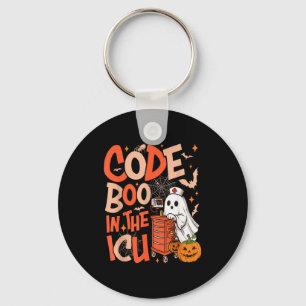 Ghost Code Boo In The Icu Nursing Nurse Halloween  Key Ring