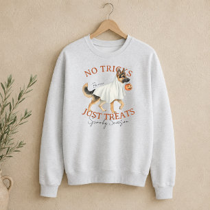Ghost Costume Dog German Shepherd Spooky Season Sweatshirt