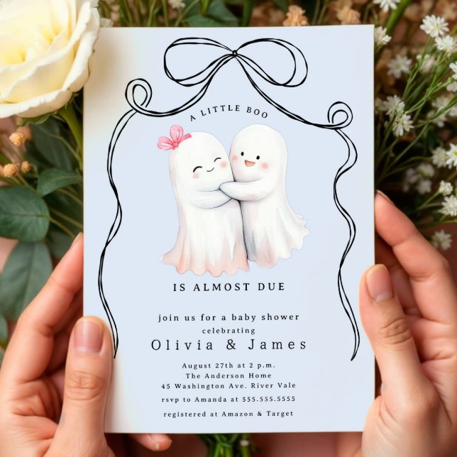 Ghost Couple Baby Shower Invitation (Creator Uploaded)