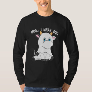 Ghost Cow Moo I Mean Boo T-Shirt